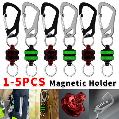 Magnetischer Cliphalter Retraktor mit Karabinerclip Magnetischer Werkzeugauslösehalter Starker Anti-Drop Angelzubehör