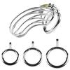 DongKai HOT Selling 3 Size Types Male Metal Cage Adult Sex Toy Male Love Sex Ring Chastity Cage Lock for Men BDSM Game Play