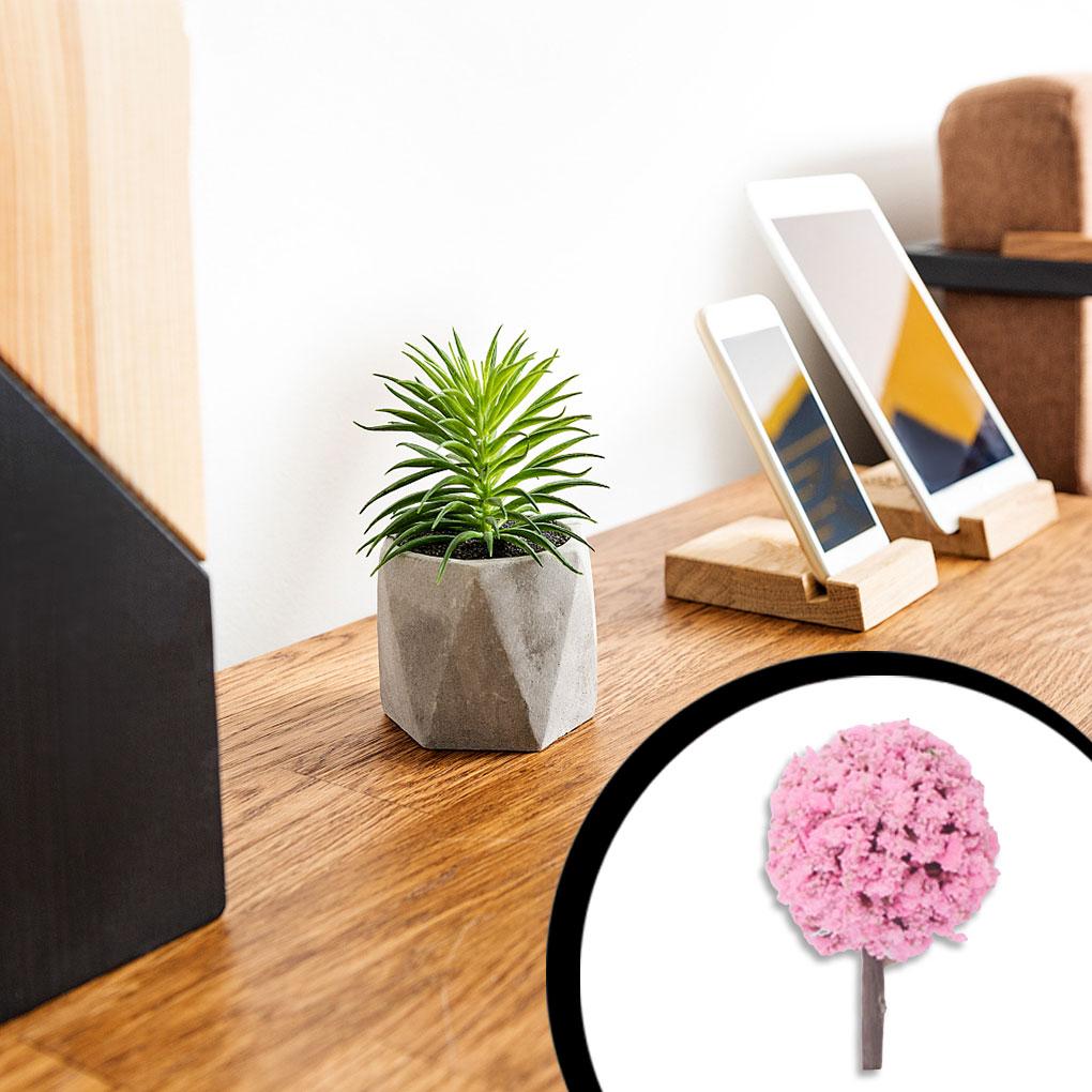 Model de flori Multifuncțional Meșteșuguri Dulci Cadouri Plastic Burete Decor pentru casa Aspect clădire Cluster de plante Arbore artificial