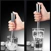 Stainless Steel Ice Crushing Hammer Muddler for Home and Bar Use Ergonomic Handle 20cm Cocktail Muddler