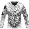 Fashion Men's Sportswear 3D Printed Viking Classic Hoodie Jacket Spring and Autumn Hoodie Hip Hop Punk Oversized Hoodies