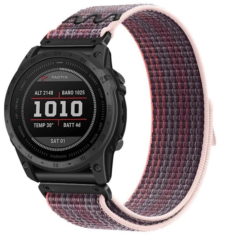 22 26mm Nylon Strap for Garmin Fenix 8 41MM/57MM 7 7X Pro 6 5 Watchband for Enduro3 2 Fenix 5 5X 6 6XPro 51mm Quickfit Bracelet