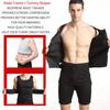 Mens Plus Size Waist Trainer Sweat Vest Neoprene Slimming Body Shaper Fitness Workout