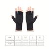 Unisex Half Finger Gloves, Copper Compression Gloves, For Hands Joint Support, Cycling, Biking, Driving, Exercise, Training & Fitness