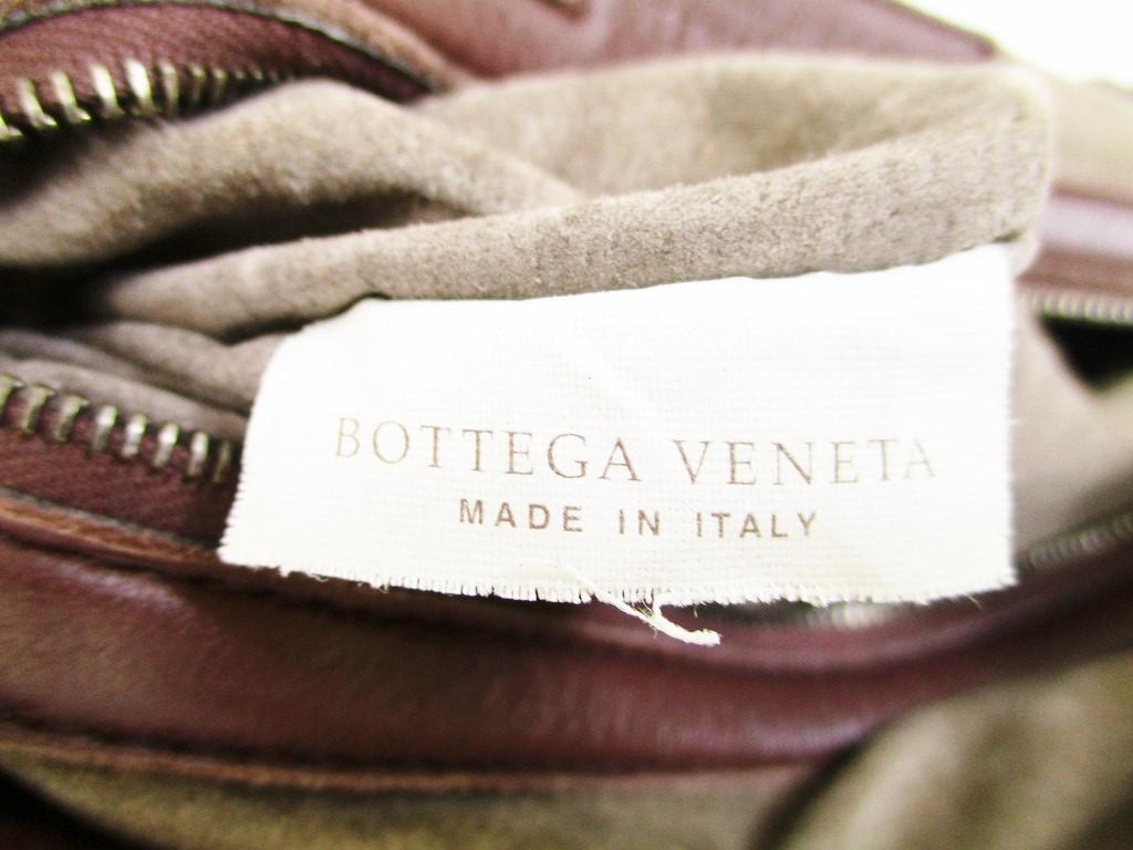 Authentische BOTTEGA VENETA Intrecciato Leder Dunkelbraun Handtasche mit Riemen Geldbörse #6281 Aufgearbeitet