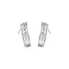 Chinese Style White Chalcedony Bamboo Earrings for Women New Chinese Style Temperament Earrings New Earrings