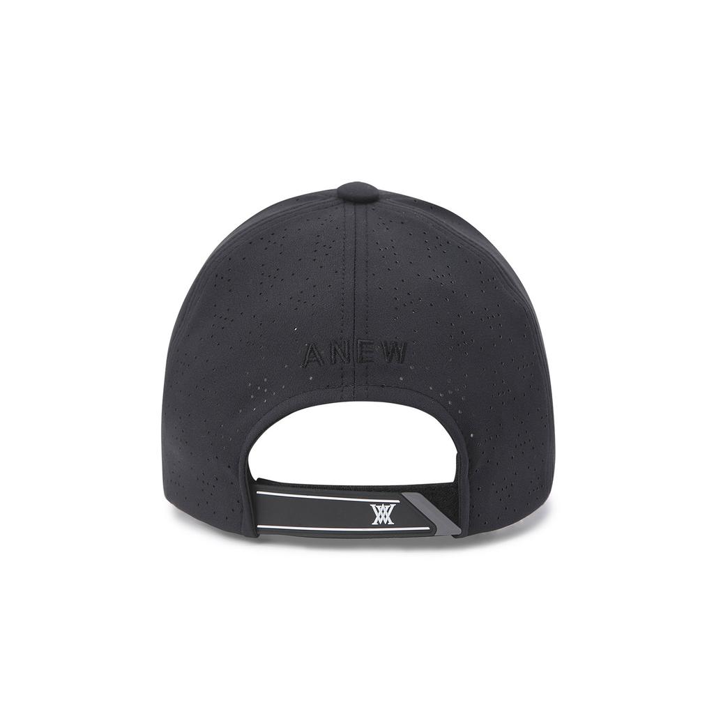 ANEW GOLF Uni Black Finish Punching Cap_Bk