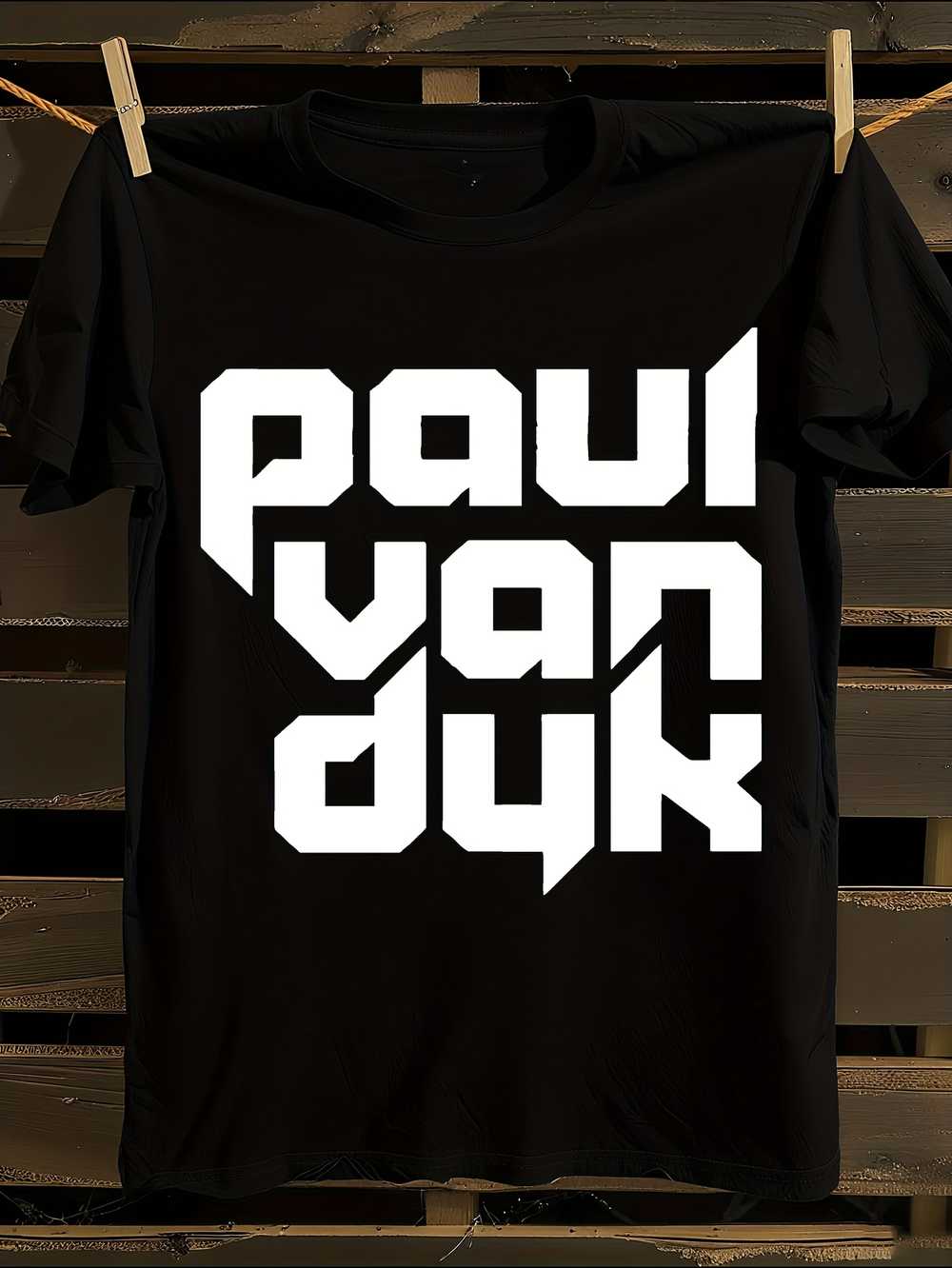 

Paul Van Dyk Logo Print T-Shirt Mens Tshirt Womens Tshirts with Letters Print Short Sleeves T-Shirt Casual Street Tee Shirt Top L