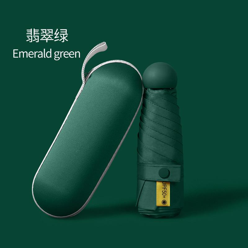Small fresh 6 bone 50% off vinyl umbrella sunscreen UV protection sun umbrella personalized creative parasol