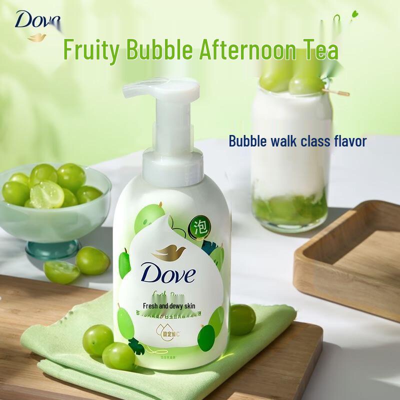 Dove Green Grape Cloud Foam Moisturizing Shower Mousse
