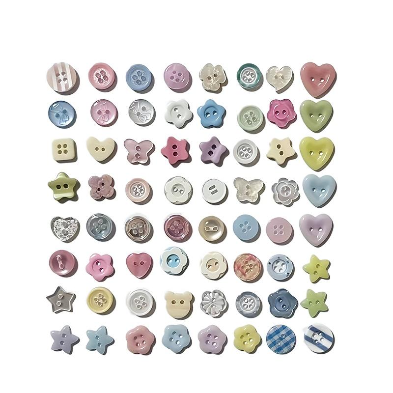 1 Set DIY Puppenkleidung Zubehör Gemischte Knöpfe niedliche koreanisch-stilige Cremefarbene Knöpfe Überraschungsbox DIY 11mm