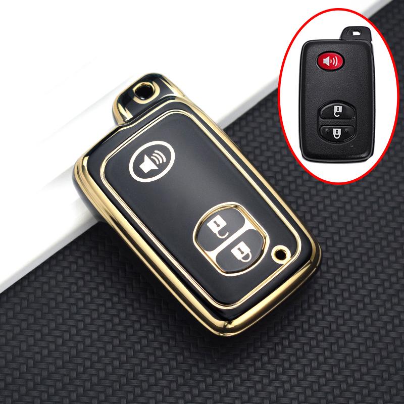 2/3/4 Buttons Tpu Car Key Case Cover For Toyota Camry Prius Land Cruiser Prado 150 Crown For Subaru Foreste Xv Key Chain Set