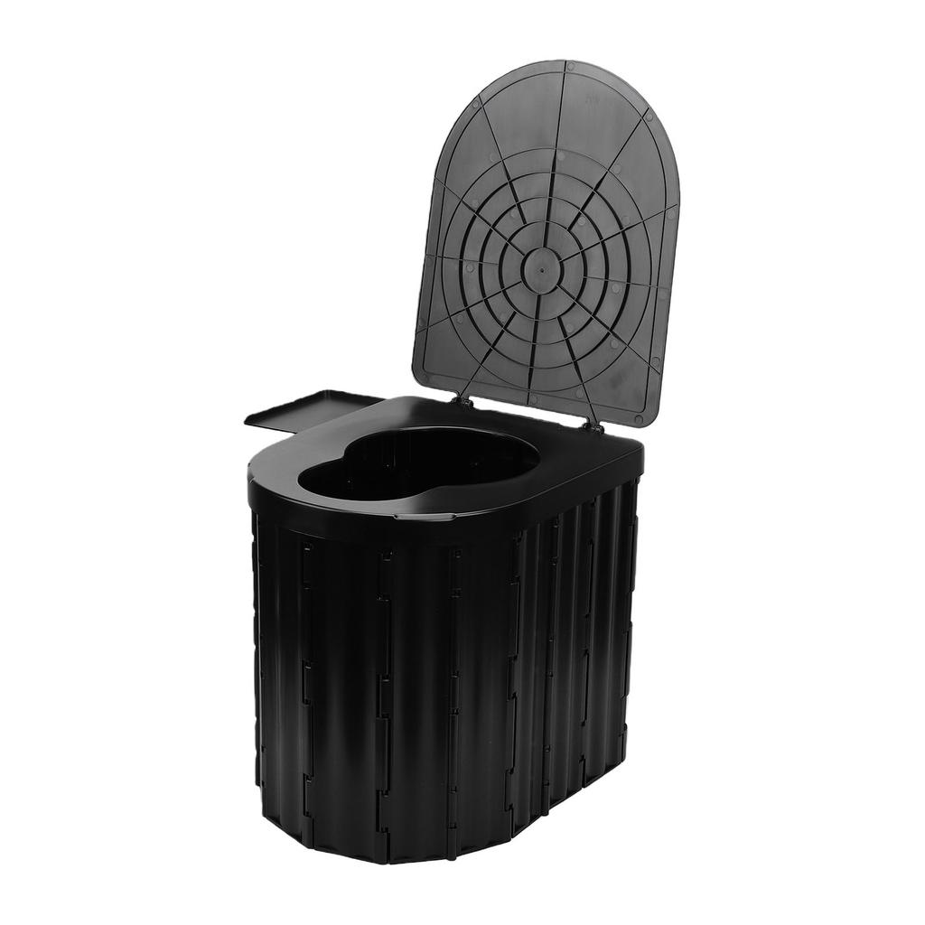 Portable Toilet Ergonomic Travel Car Folding Toilet Compact Potty with Lid for Camping Hiking Beach Backpacking Fishing
