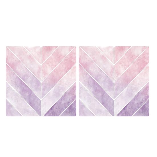 2 Pcs Wall Tile Stickers, Peel And Stick Backsplash, Self Adhesive Waterproof Kitchen Wall Tile Decals for Kitchen, Bathroom, Walls, Floors