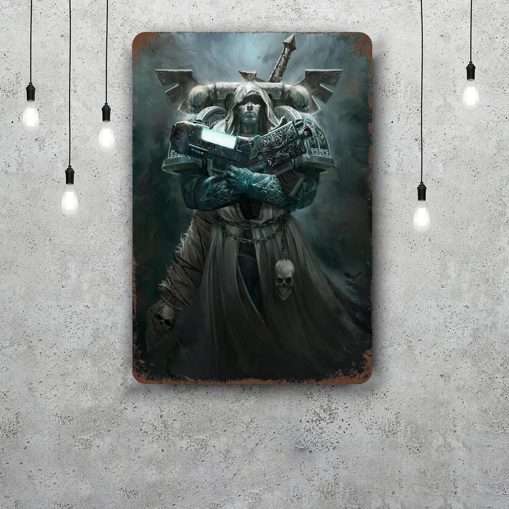 Cypher Valorant Vintage Metal Tin Signs Posters Decor Retro Metal Plaque Wall Art Decor for Garage Bar