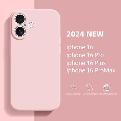 Offizielle modische Flüssigsilikon-Telefonhülle der Serie 16 für das iPhone 16 15 14 11 13 12 Pro Max Plus mit stoßfester Schutzrückseite