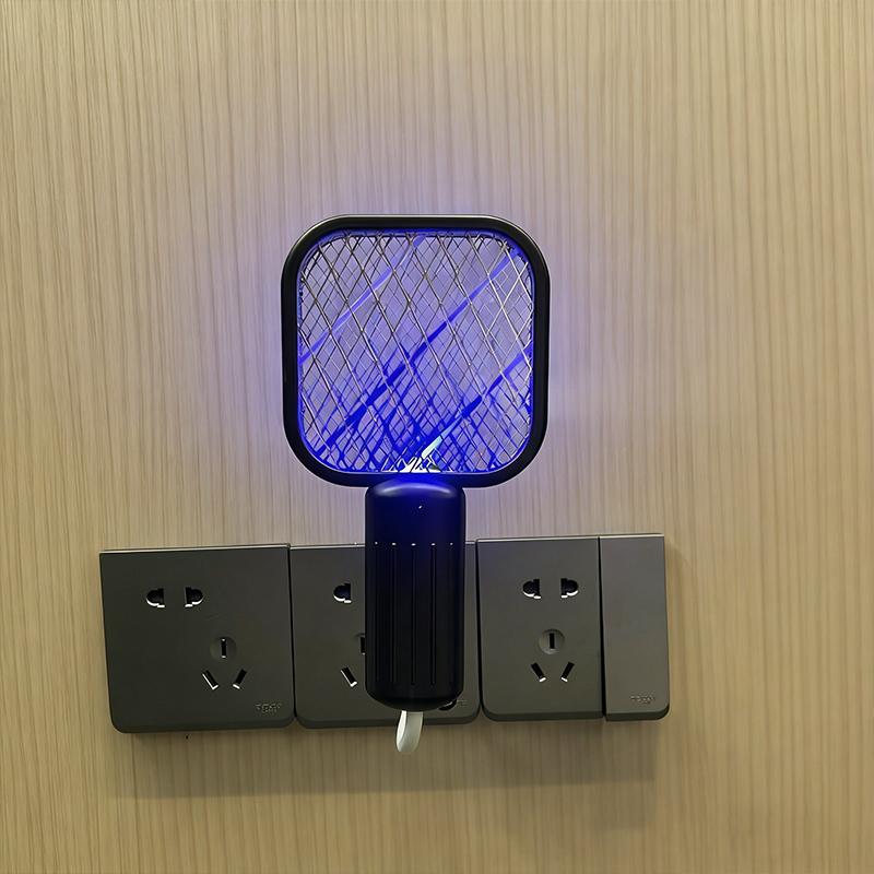 Летняя USB-мухобойка-ловушка с УФ-светом, портативная лампа-убийца комаров для пикника на открытом воздухе, кемпинга El чёрный