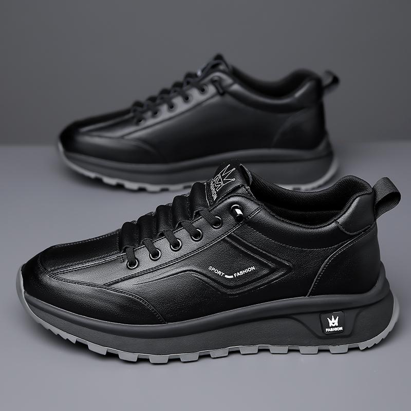Mode Hohe Qualität Marke Herren Echtleder Freizeitschuhe Dicksohlige Verschleißfeste Outdoor Wanderschuhe Schlichte Herren Oxford Schuhe