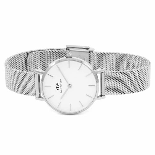 Daniel Wellington Zegarek Damski Classic Petite Biały Sterlingowy DW00100220