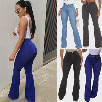 Europäische und amerikanische Schlagjeans für Damen, Übergröße, sexy Hüftlifting-Stil, Bleistiftschnitt, JN20.