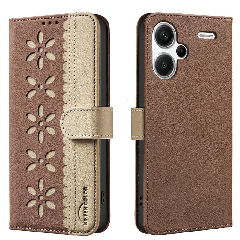 RFID kožené pouzdro na peněženku pro Xiaomi Redmi Note 13 12 11 11E 10 Pro 5G 4G Luxusní kryt pro Redmi Note 13 Pro Plus 12S 11S Pouzdro