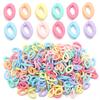 20pcs 17x11mm Acrylic Link Chain Candy Color Assembled Parts Loose Beads for DIY Jewelry Making Bracelets Necklace Accessories