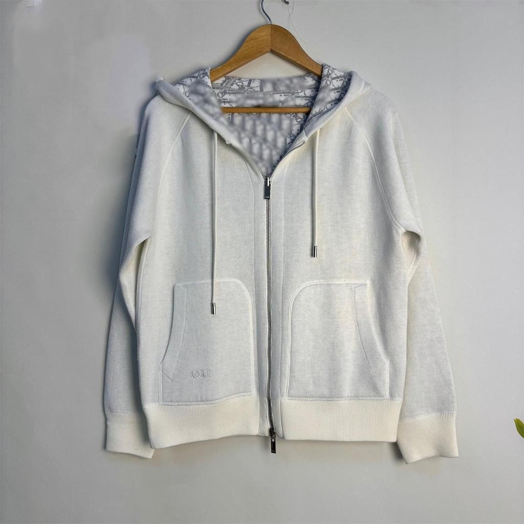 Nanyou 25SS Unisex Omkeerbare Gebreide Hooded Vest voor Herfst/Winter