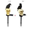 2PCS Solar Halloween Outdoor Garden Skeleton Ghost LED Lightt Party Decoration