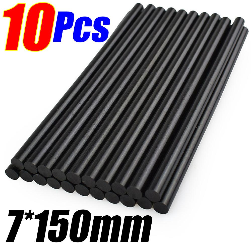 

7 мм клей-карандаш для ремонта вмятин на автомобиле, беспокрасочный ремонт вмятин на кузове автомобиля, черные прозрачные термоплавкие клей-наклейки для ремонта 10/20 шт.