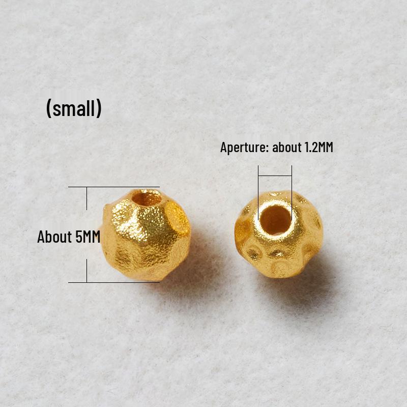 Copper Gold-Plated Beads for Jewelry Making: Strong Color Retention Passion Fruit Seeds, Bracelet & Necklace Spacer Beads