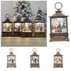Santa Snowman Boy Christmas Wind Lamp Night Light Christmas Lantern Portable Santa Claus Lamp  Home