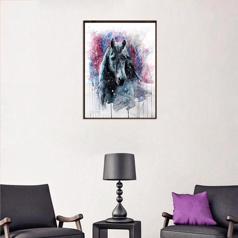 DIY diamantová výšivka zvířecí kůň křížový steh 5D diamantová mozaika diamantová malba kamínky dárek