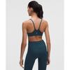 Lululemon Wunder TrAin StrAppy RAcer BrA  Light Support  A B Cup Indochine Blue