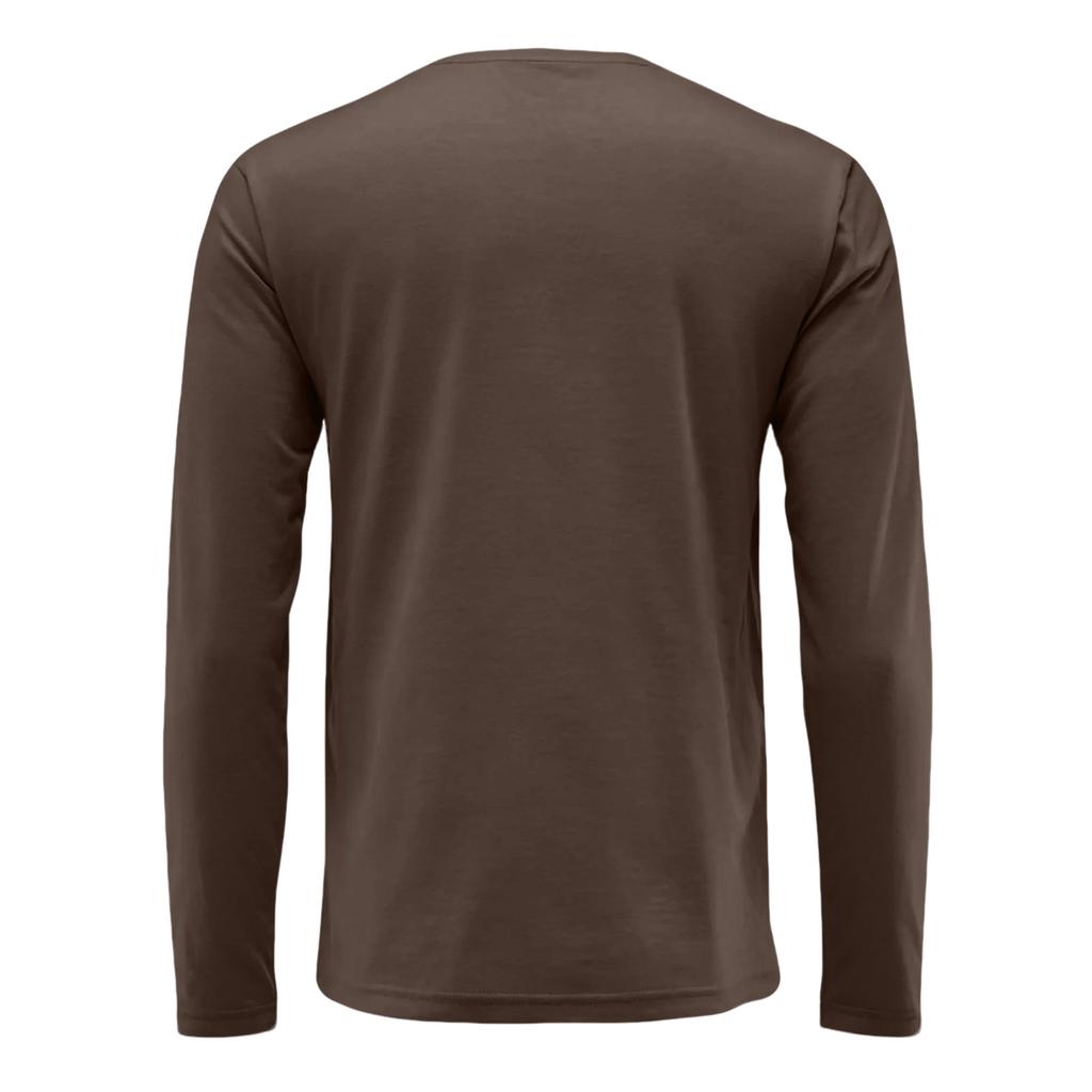 Men Long Sleeve Crew Neck T Shirt Classic Fit Lightweight Casual Tee Soft Fabric for Everyday Wear