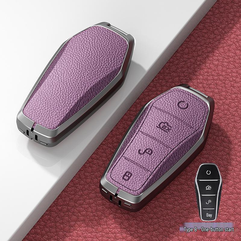 BYD Han Key Case: Fits BYD Qin Pro, Song Max, New Energy, Tang, and Song Plus Car Bagi with Metal Shell