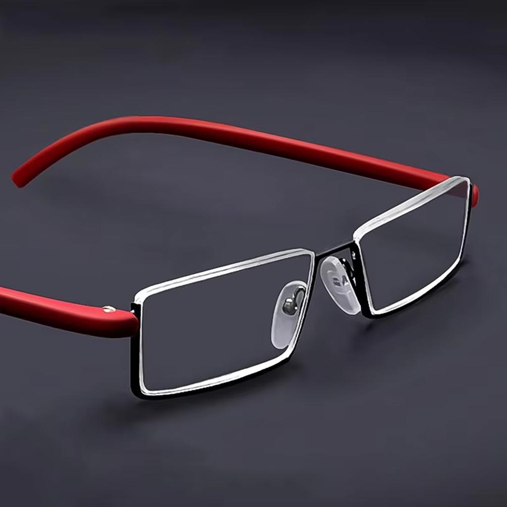1pc Anti-Blue Light Reading Glasses Small Lightweight Half Frame Rectangle Clear Readers Computer Eyeglasses For Men Women