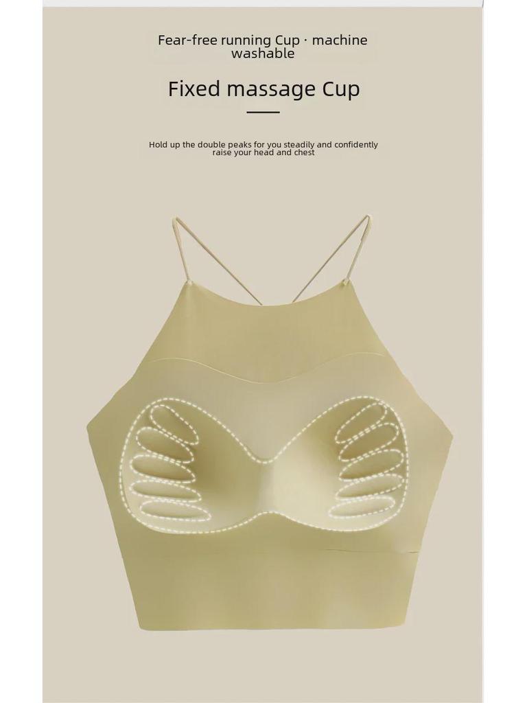 Seamless Women's Summer Yoga Camisole: Sexy Back, Anti-Exposure, Sports Tube Top