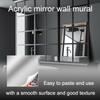 1pcs Mirror Wall Sticker Wall Sticker Art Decal Home