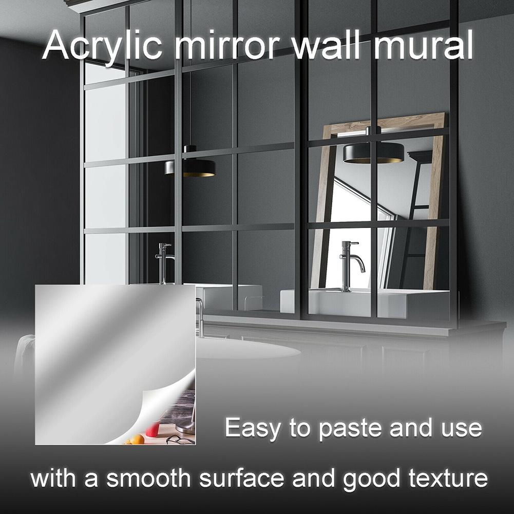 1pcs Mirror Wall Sticker Wall Sticker Art Decal Home