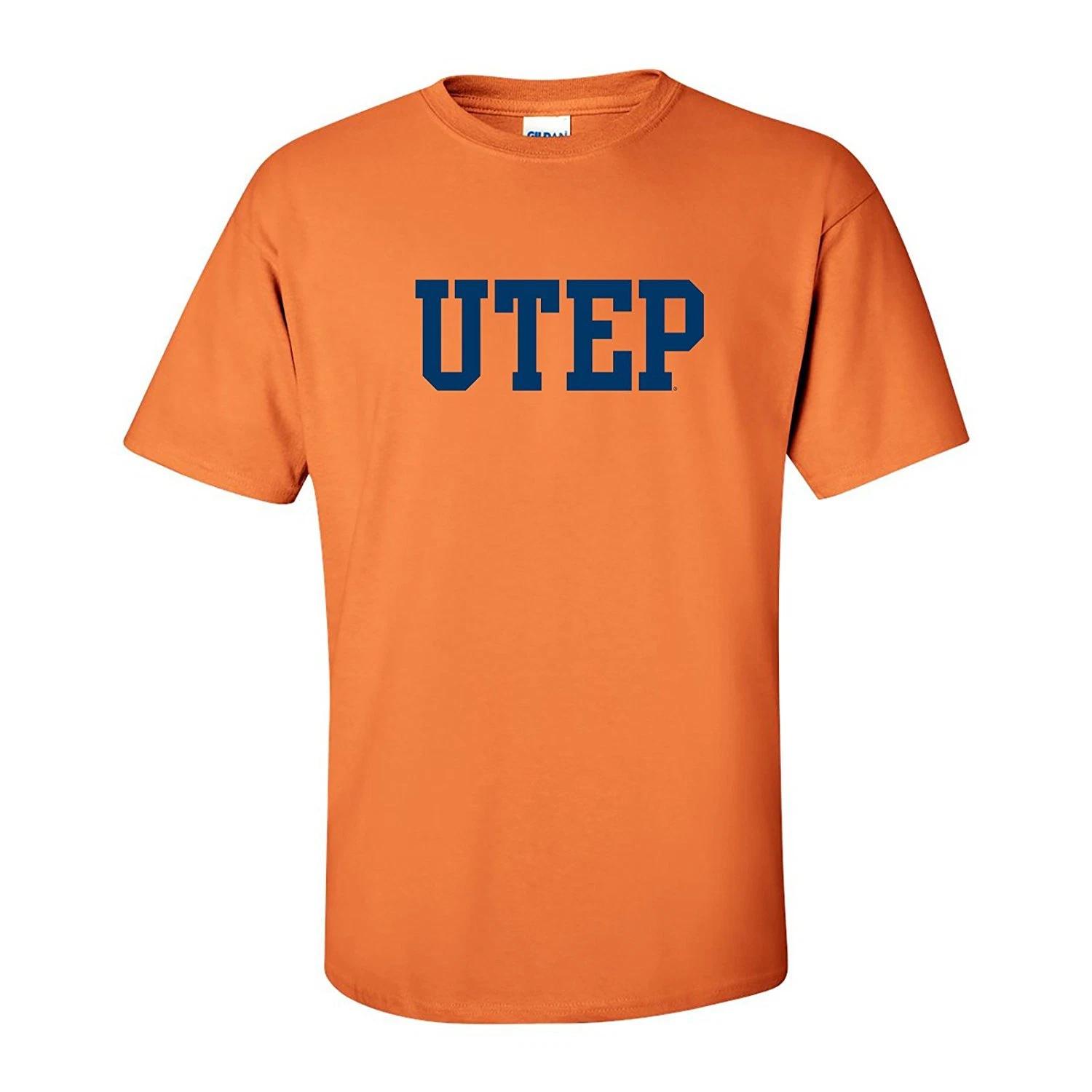 University of Texas at El Paso Basic Block - NCAA Sports Team T-Shirt- Tangerine 2XL