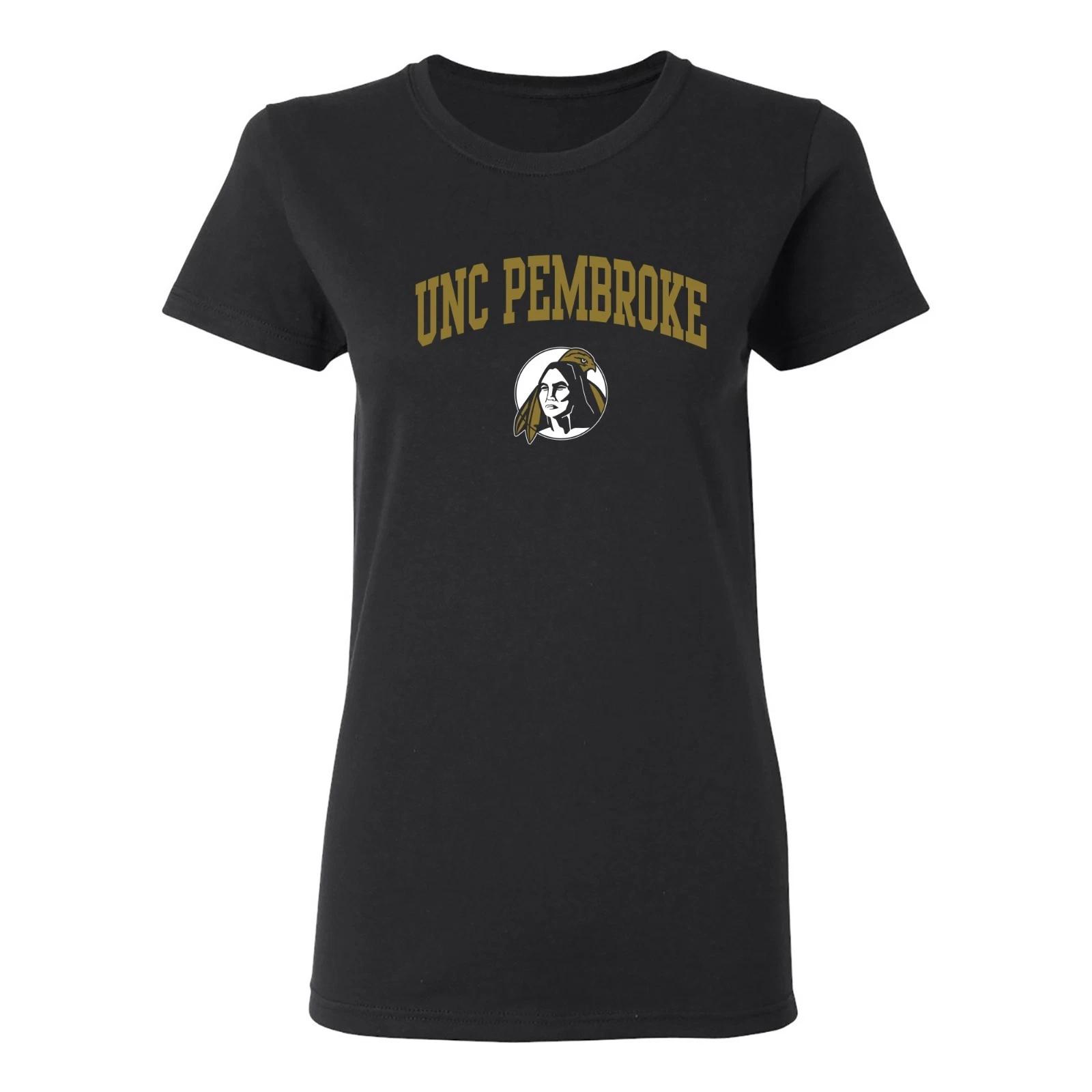UNC Pembroke Arch Logo Womens T-Shirt - Black S