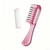 Unisex Transparent Essential Oil Applicator Massage Comb With Built-In Liquid Reservoir, Rolling Metal Teeth, Suitable For Women