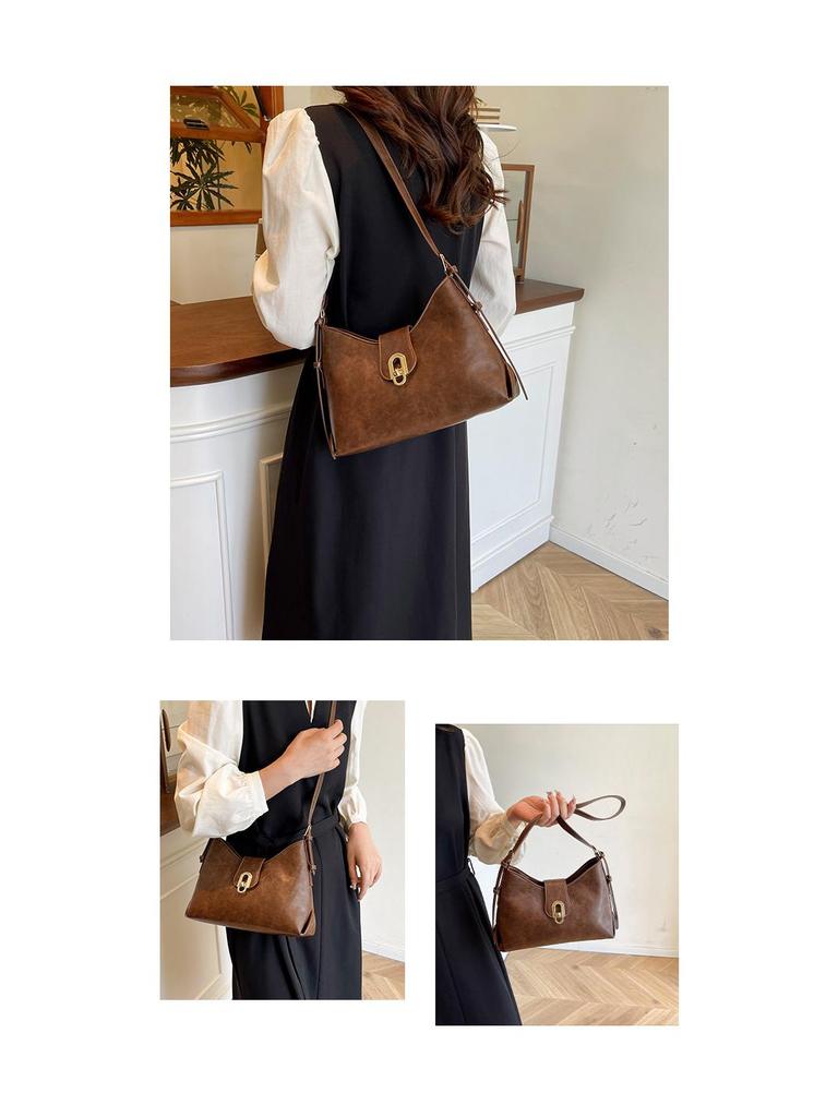 Damen Herbst 2025 Vielseitige Tasche: Schlichtes Schulter- & Umhänge-Unterarm-Design