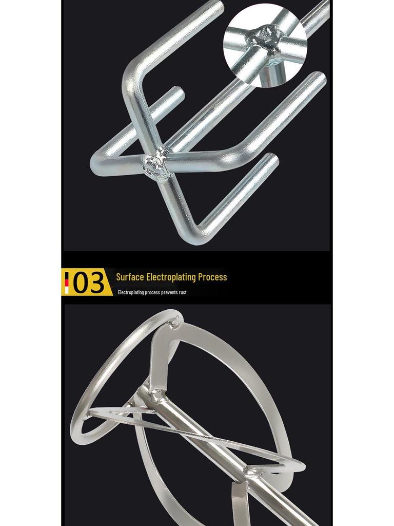 Stainless Steel M14 S-Type Mixing Rod for Paint, Coating, and Mortar