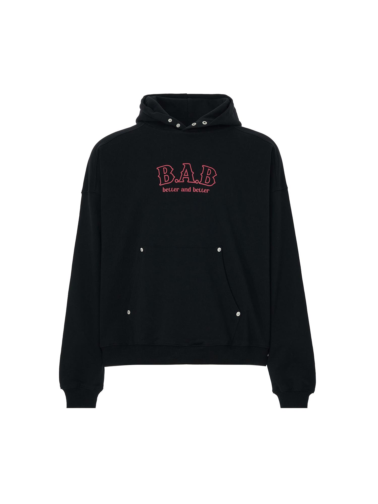 Tempus Studio Relaxed B.A.B Flower Hoodie [Black] S