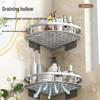 Seamless Wall-Mounted Space Aluminum Triangle Bathroom Storage Rack