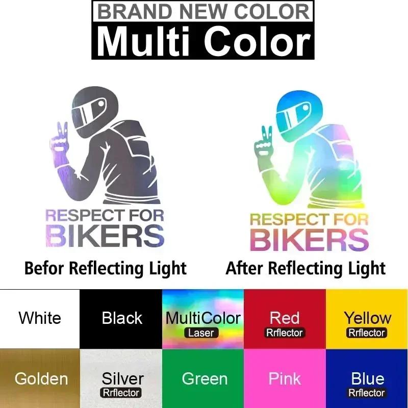 Car Motorcycle1pc 15x11CM Respect Biker Decor Sticker For On Vinyl 3D Stickers Motorcycle Vinyl 3D Stickers And Decals Worldmum