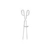Barbecue Tongs with Self-locking Sleeves - Stainless Steel - 45 Cm
