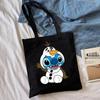 Lilo & Stitch Print Canvas Shoulder Backpack and Shopping Bag