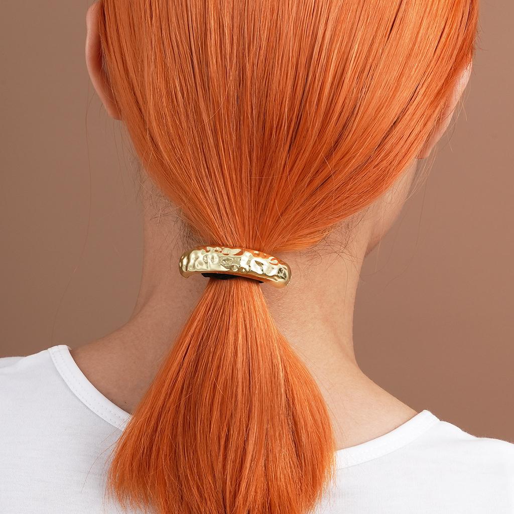 New Metal Irregular Golden Color Hair Bands Elastic Hair Scrunchies Hair Rope Headbands Women Girls Hair Accessories Gifts 2026